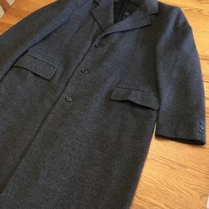 Adams Row Men's Wool Overcoat. Black.     Size 42R